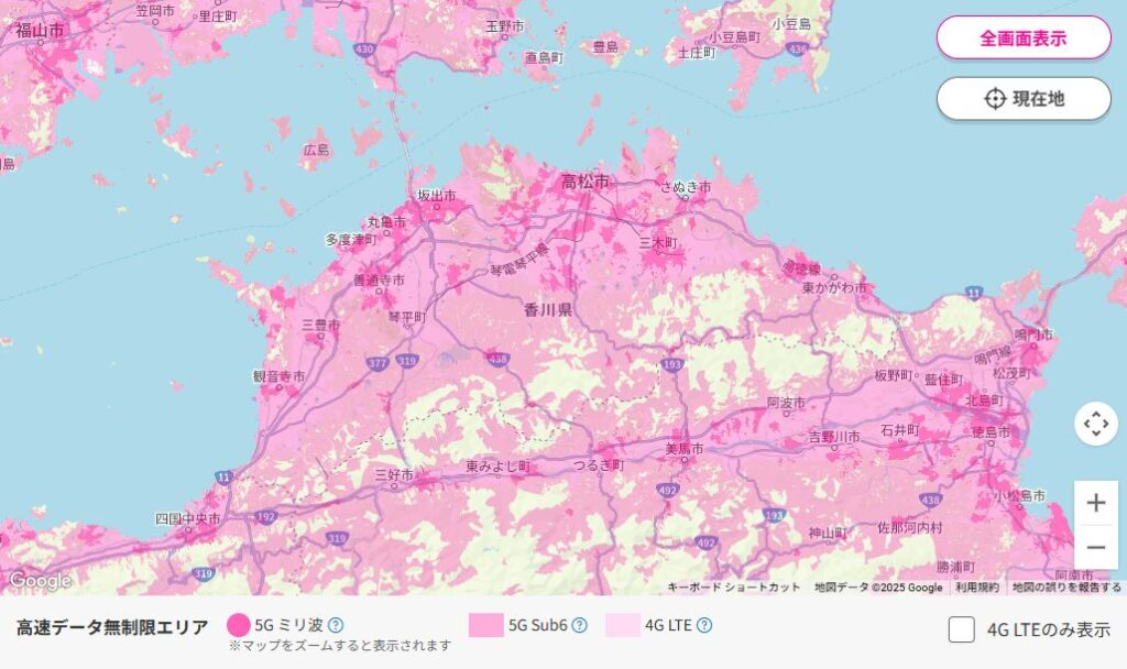 香川県エリアマップ