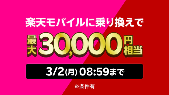 楽天モバイル × 楽天市場 キャンペーン