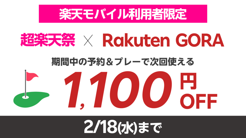 楽天モバイル超楽天祭x楽天 GORAキャンペーン