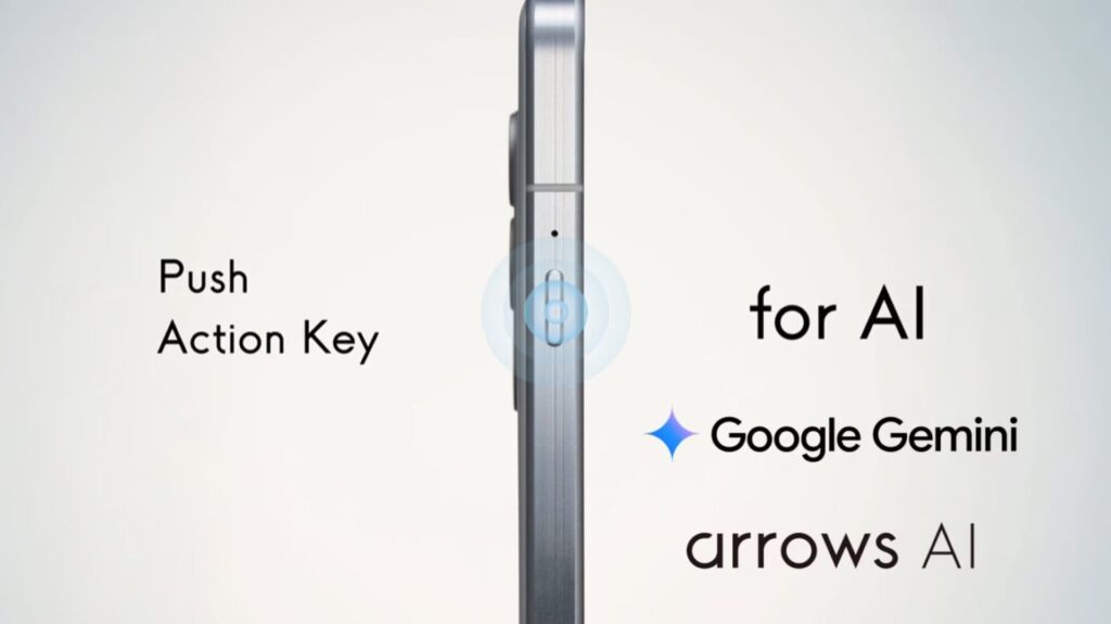 Google Geminiを起動するアクションキー+arrows AI搭載
