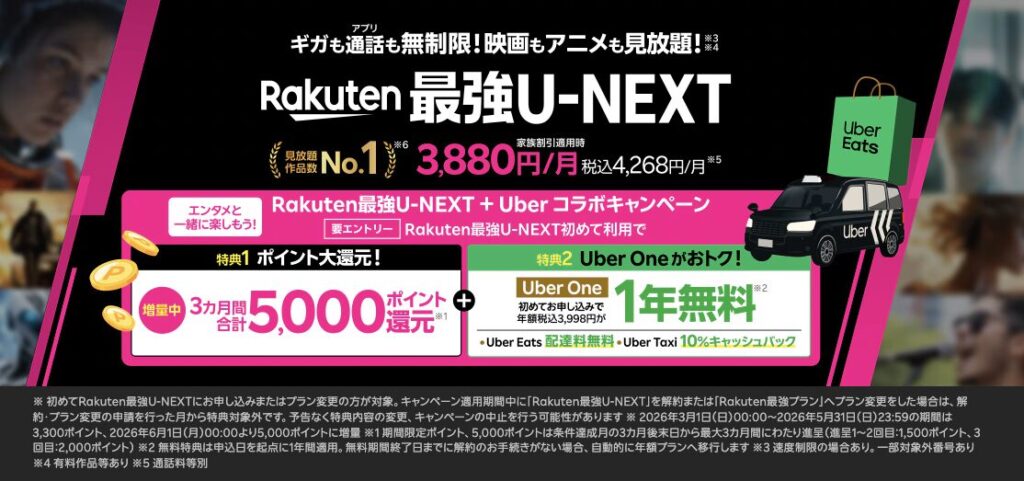 Rakuten最強U-NEXT